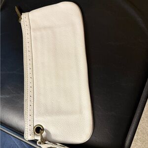 HOBO Ivory Leather Clutch